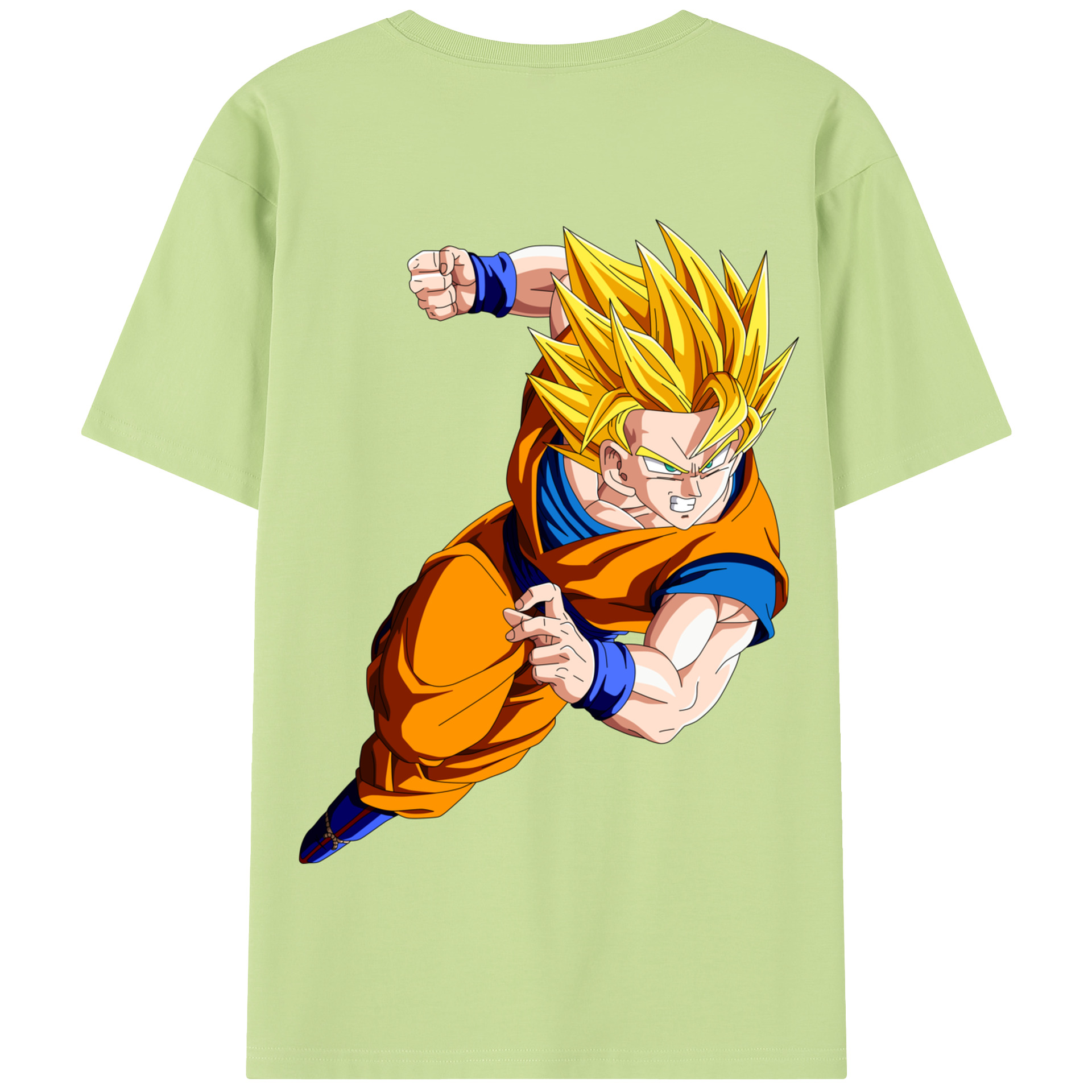 （画像用） ドラゴンボール 孫悟空（そん ごくう）Son Goku カカロット DRAGON BALL Kakarotto 綿100％半袖Tシャツ（背面プリント）